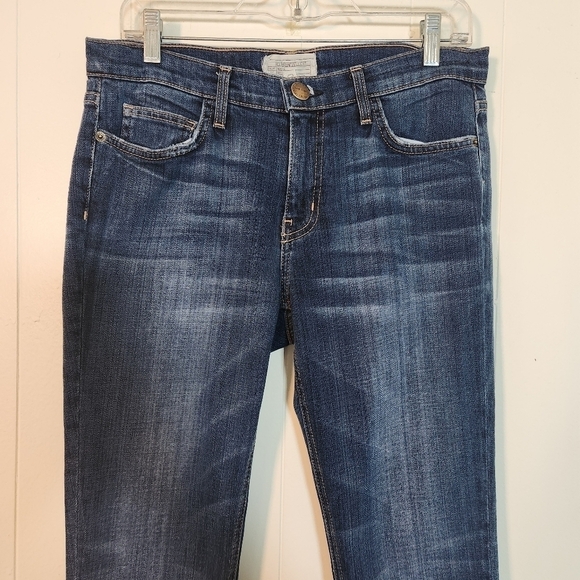 Current/Elliot The Straight Cropped Medium Wash Jeans Size 28 Light distressing - Picture 7 of 15